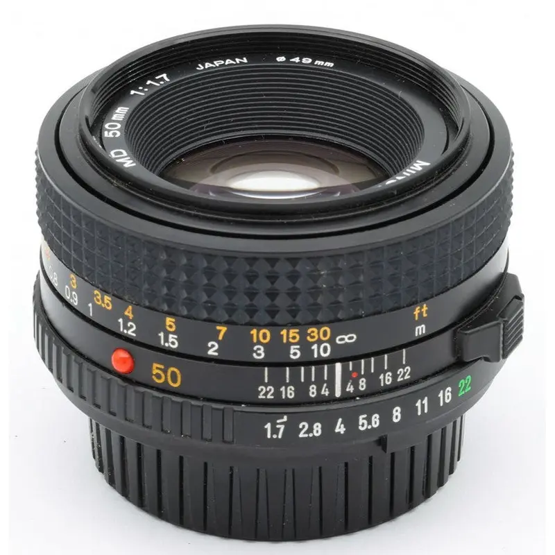 * USED * Minolta MD 50mm f/1.7 Manual Focus Film Lens 2