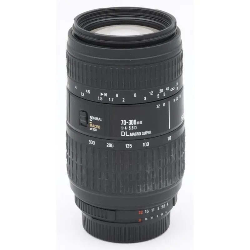 * USED * Sigma 70-300mm 1:4-5.6 AF-D DL Macro Super for Nikon F Mount