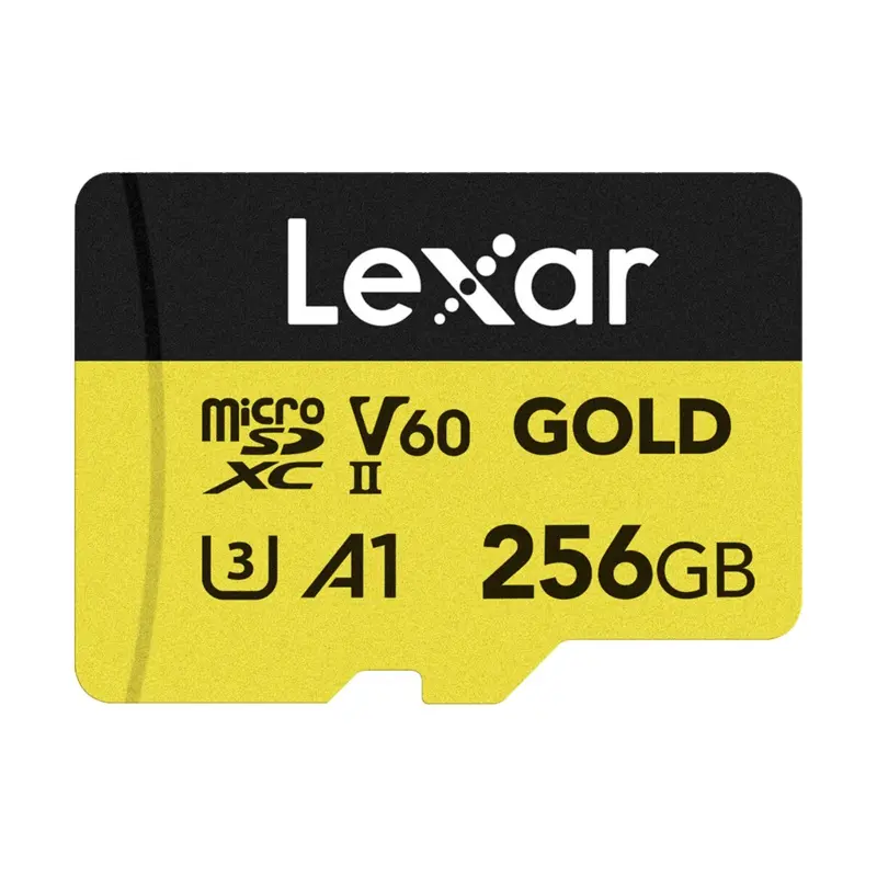 Lexar 256GB Professional UHS-II microSDXC Memory Card (GOLD Series)