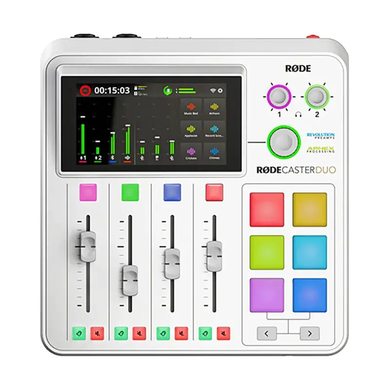 RODE RODECaster Duo Integrated Audio Production Studio (White)