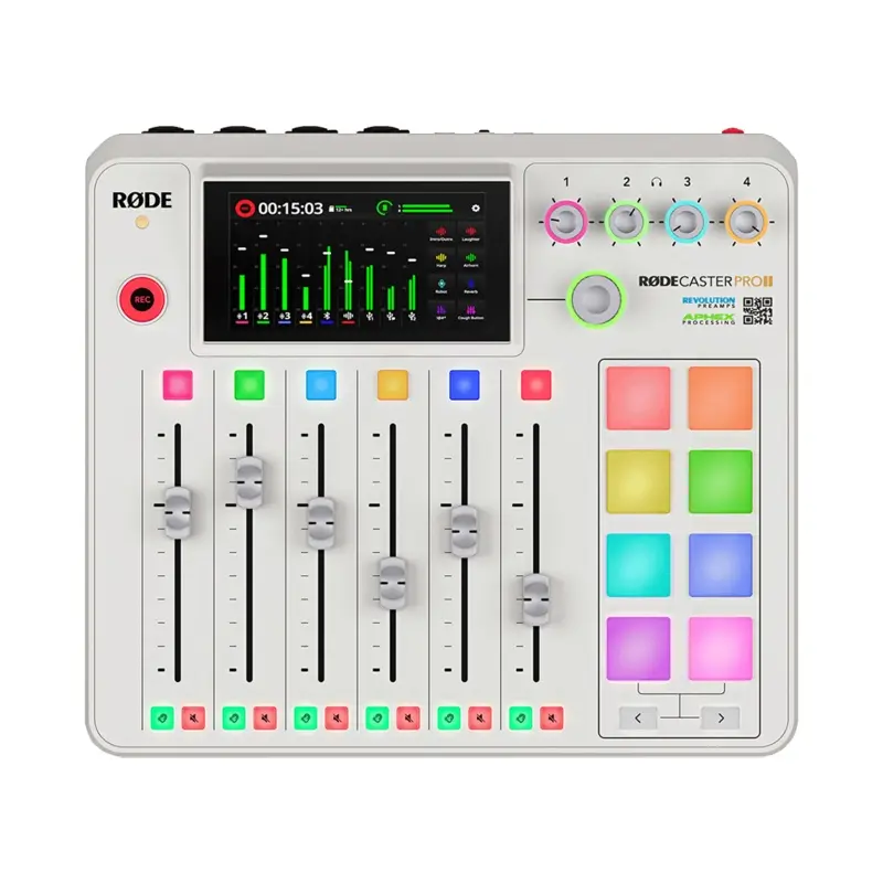 Rode RODECaster Pro II Integrated Audio Production Studio (White)
