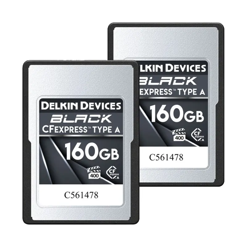 Delkin Devices 160GB BLACK CFexpress Type A Memory Card (Twin Pack)