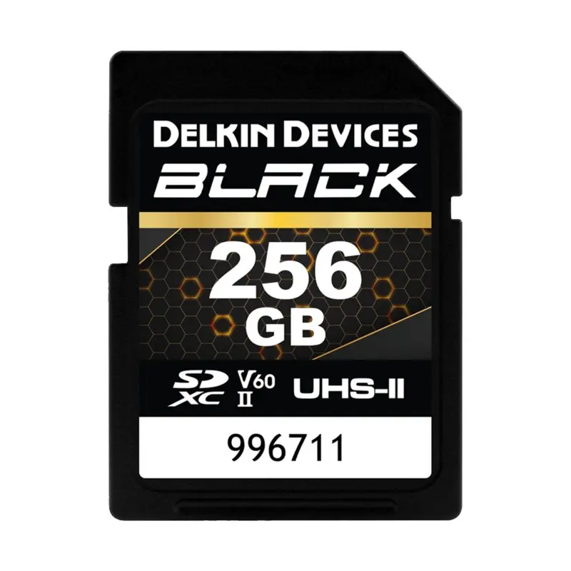 Delkin Devices 256GB BLACK UHS-II SDXC (290MB/s) Memory Card