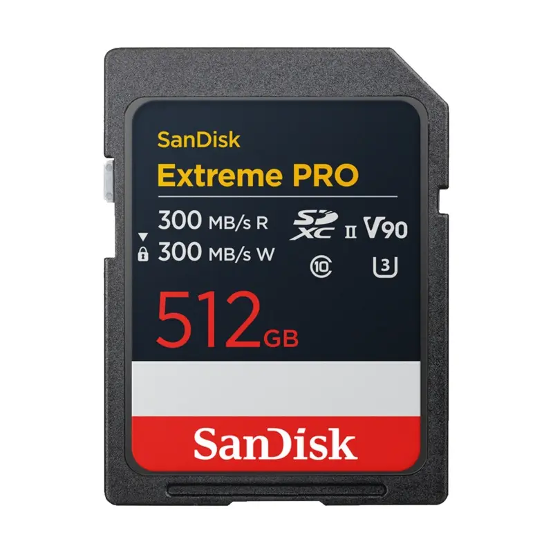 SanDisk 512GB Extreme PRO 300MB/s UHS-II SDXC Memory Card