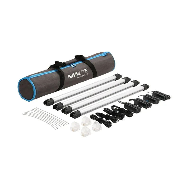 Nanlite PavoTube II 15C RGB LED Tube Light (60cm, 4-Light Kit)