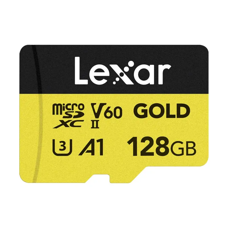 Lexar 128GB Professional UHS-II microSDXC Memory Card (GOLD Series)