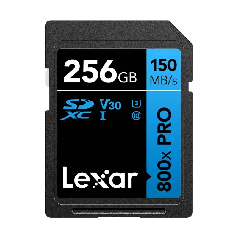 Lexar 256GB High-Performance 800x PRO UHS-I SDXC Card (BLUE Series)