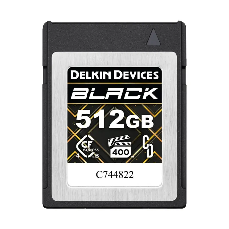 Delkin Devices 512GB BLACK CFexpress Type B 4.0 Memory Card