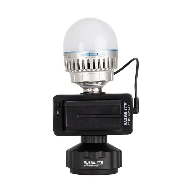 Nanlite E27 Magnetic Mount with Power Cable for PavoBulb 10C