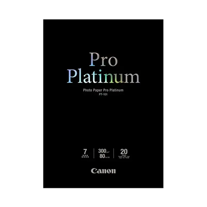 Canon PT101 Pro Platinum Photo Paper (10 x 15cm - 20 Sheets)