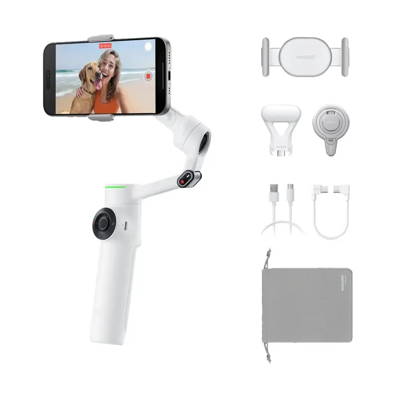 Insta360 Flow 2 Pro Smartphone Gimbal Stabilizer Creator Kit (Gray)