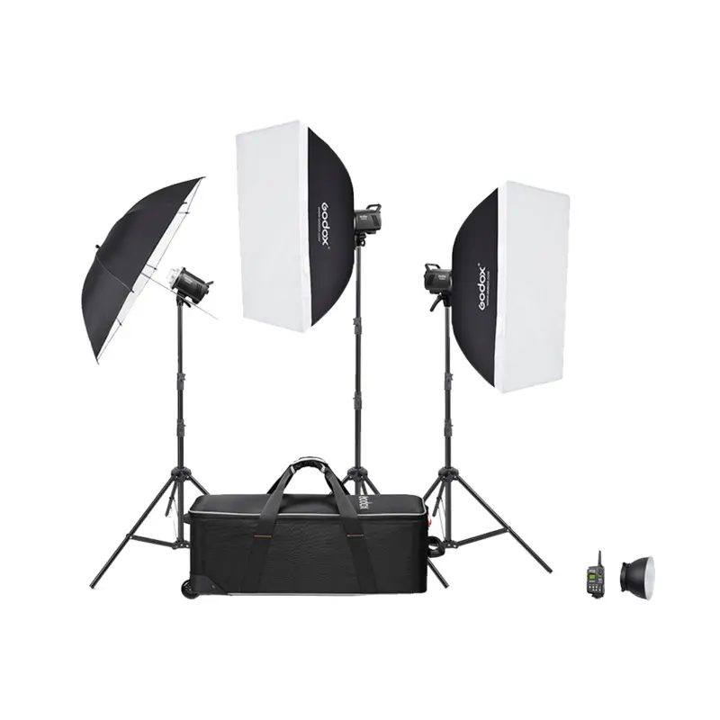 Godox MS300-V Studio Flash Monolight (3-Light Kit)