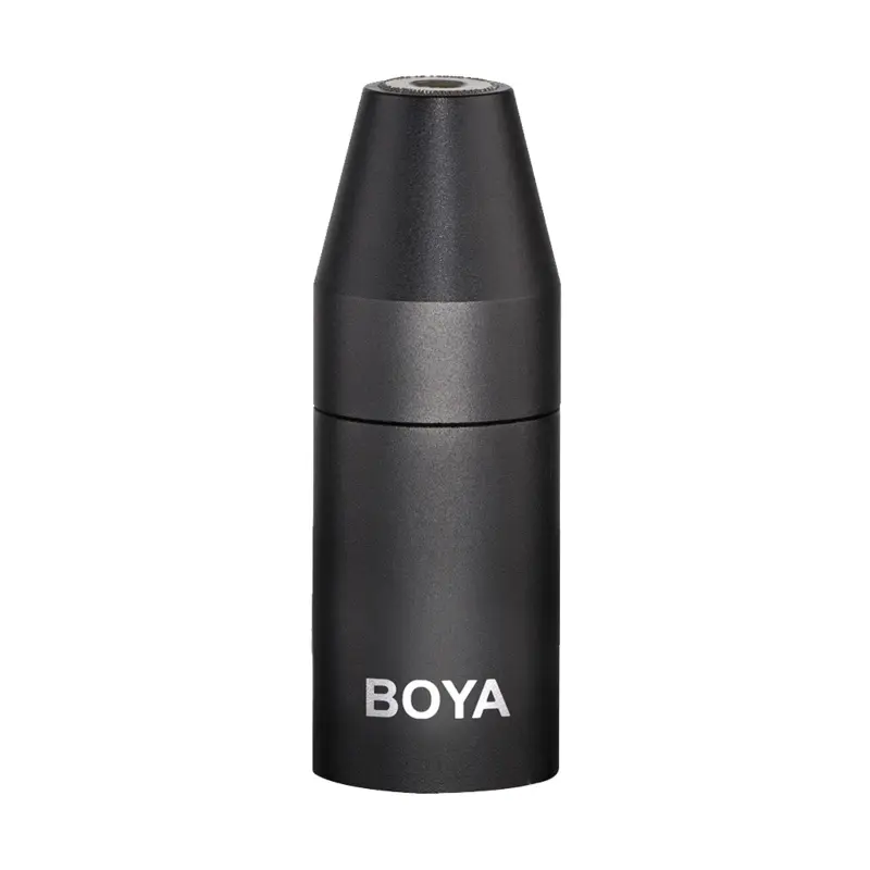 BOYA 3.5mm TRS Female to XLR Male Adapter with Phantom Power Converter