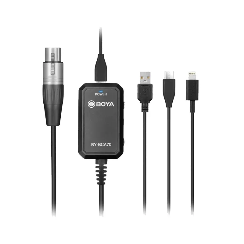BOYA Audio Adapter for XLR Microphones to Mobile Devices (Computers, Smartphone)