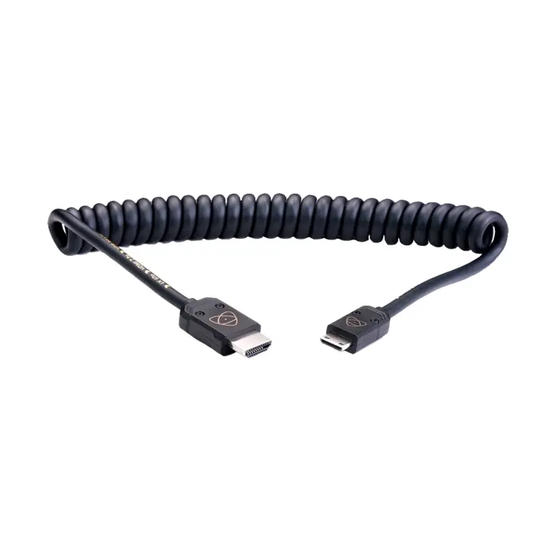 Atomos AtomFLEX Coiled Mini-HDMI to HDMI Cable (40cm)