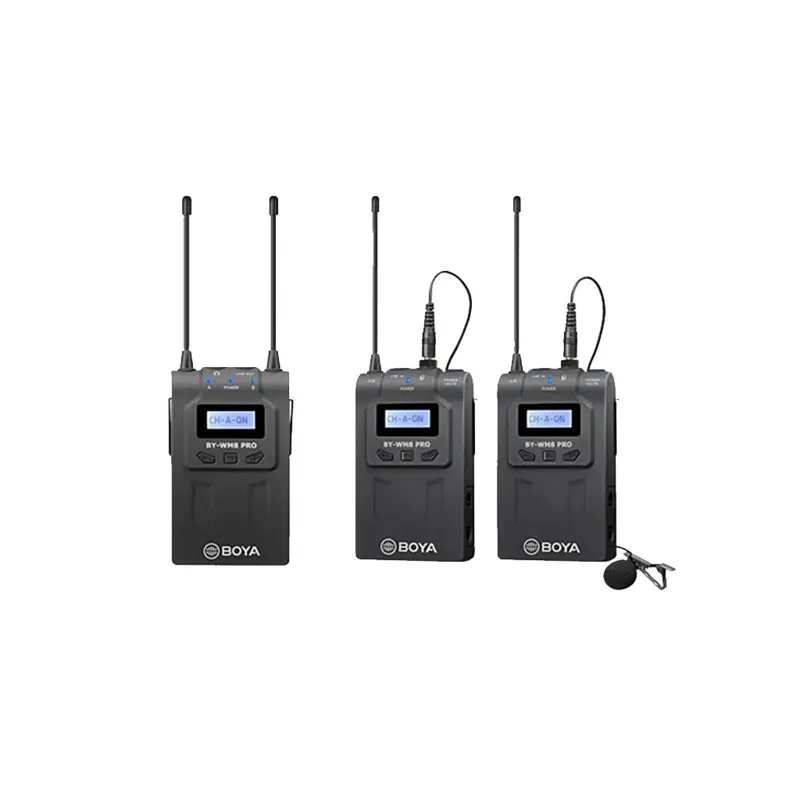 BOYA BY-WM8 Pro-K2 UHF Dual-Channel Wireless Lavalier System