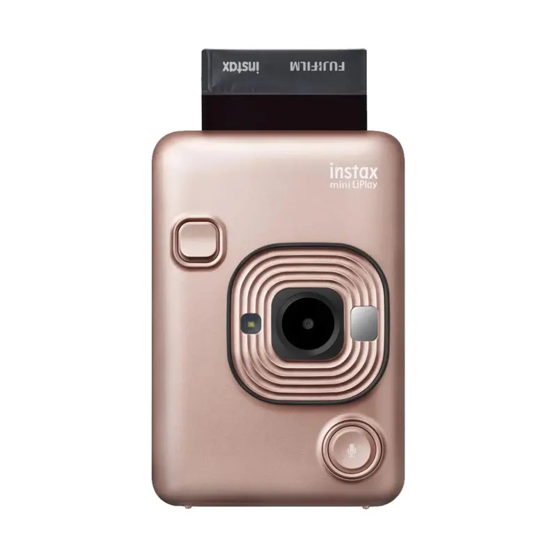 Fujifilm Instax Mini LiPlay Hybrid Instant Camera (Blush Gold)