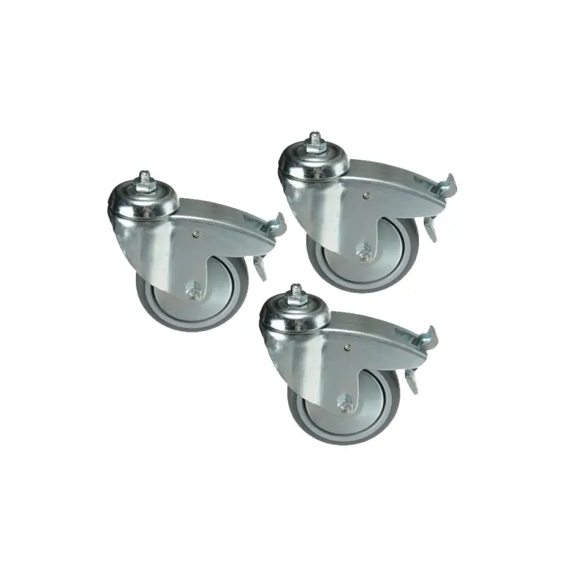 Manfrotto 104 Wheel Set with Brakes - 75MM, M10 Thread