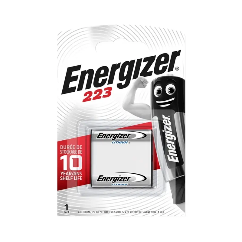 Energizer 223 6v Photo Lithium Battery Card 1