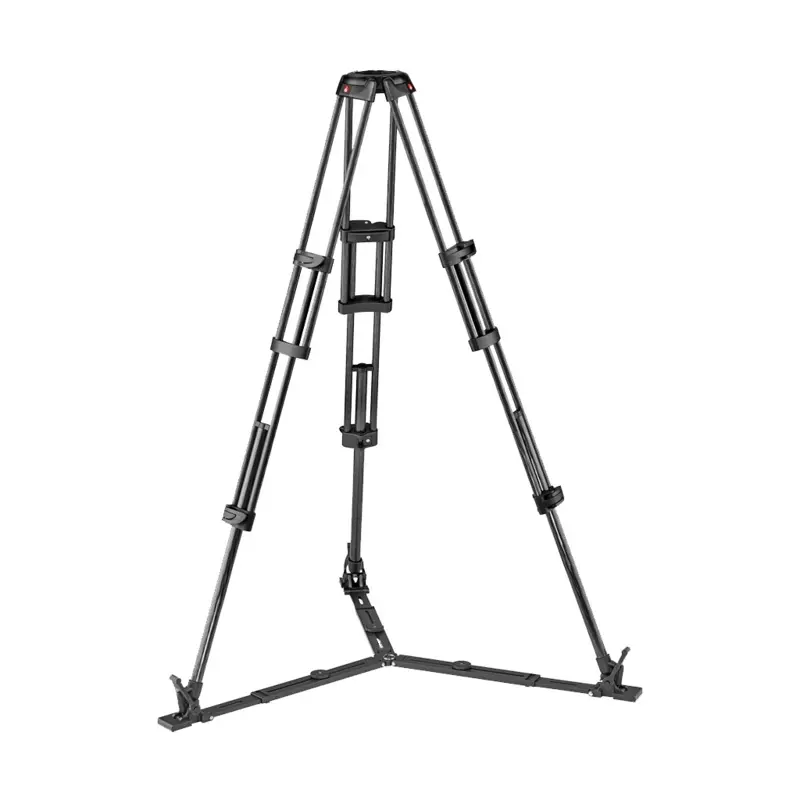 Manfrotto Carbon Fiber Twin Leg Video Tripod Legs with Ground Spreader (100/75mm Bowl)
