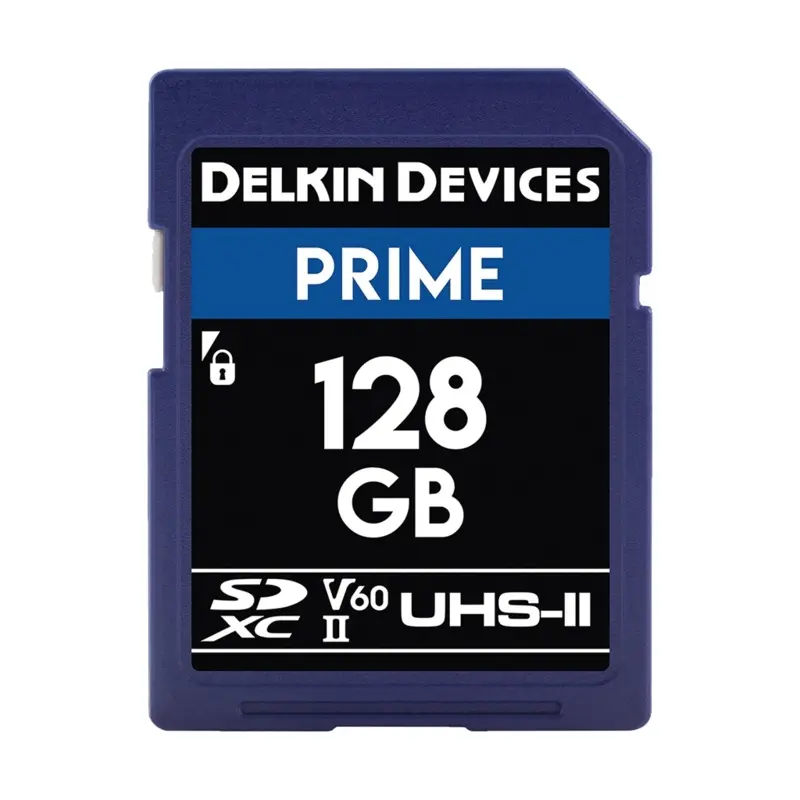 Delkin Devices 128GB Prime UHS-II SDXC (280MB/s) Memory Card