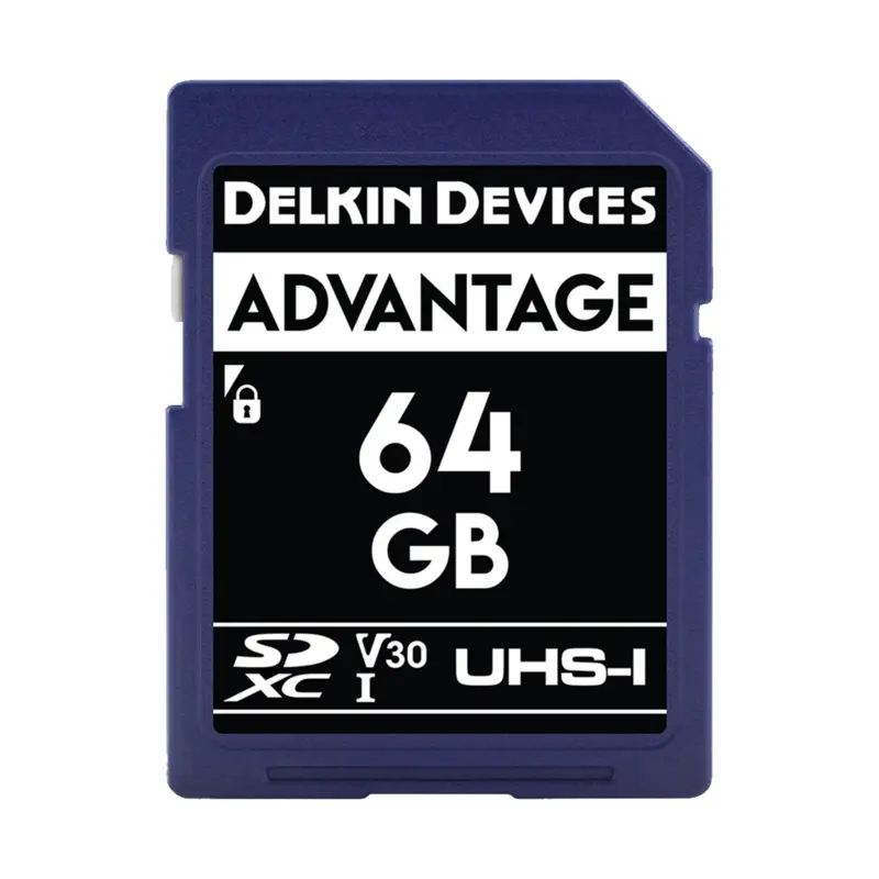 Delkin Devices 64GB Advantage UHS-I SDHC (100MB/s) Memory Card