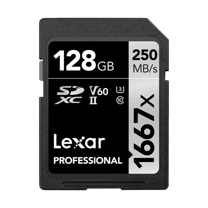 Lexar 128GB Professional 1667x 250MB/s UHS-II SDXC Memory Card