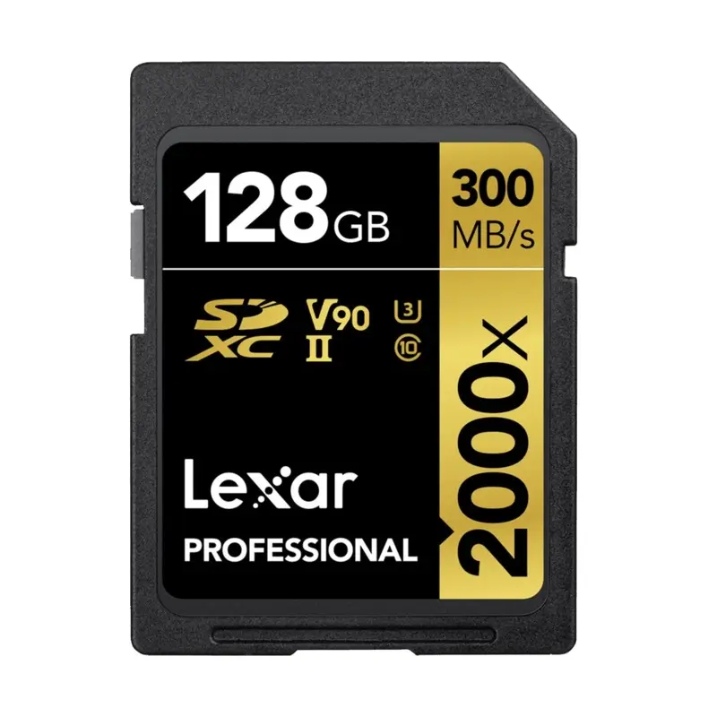 Lexar 128GB Professional 2000x 300MB/s SDXC UHS-II Memory Card