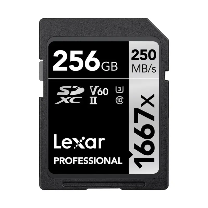 Lexar 256GB Professional 1667x 250MB/s UHS-II SDXC Memory Card