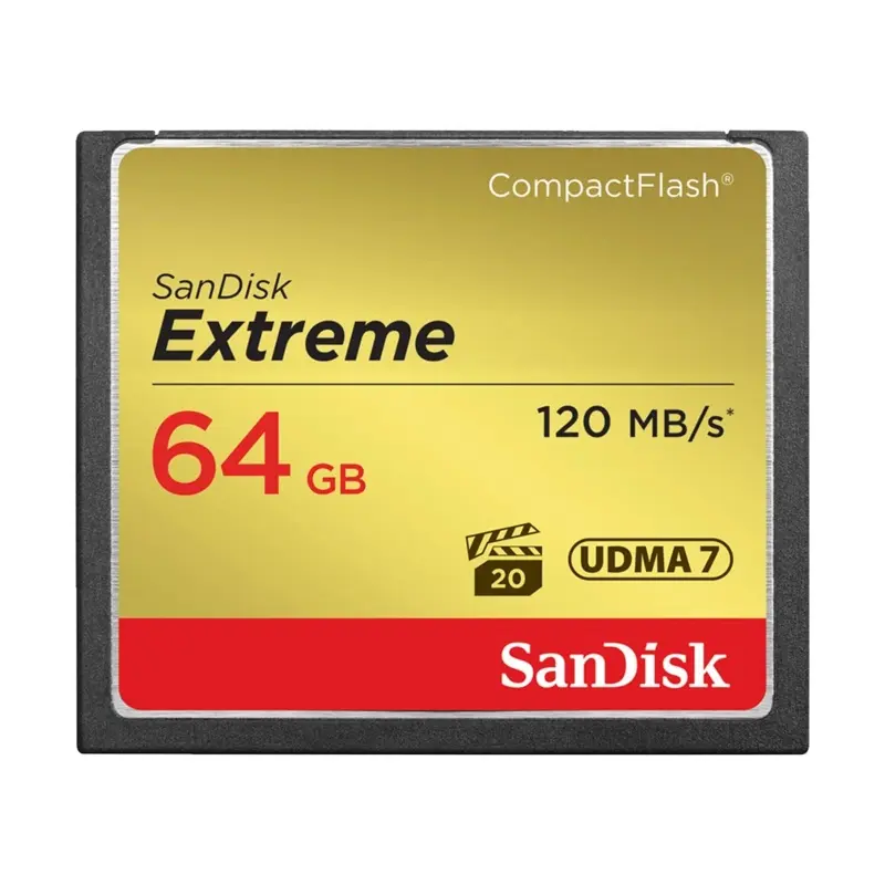 SanDisk 64GB Extreme 120MB/s CompactFlash Memory Card