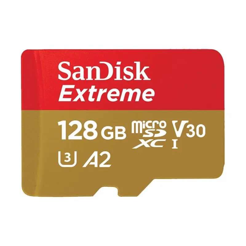 SanDisk 128GB Extreme 190MB/s UHS-I microSDXC Memory Card