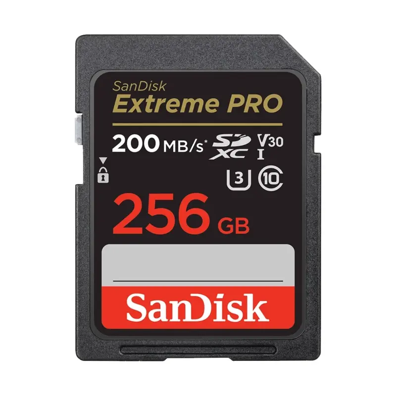 SanDisk 256GB Extreme PRO 200MB/s UHS-I SDXC Memory Card