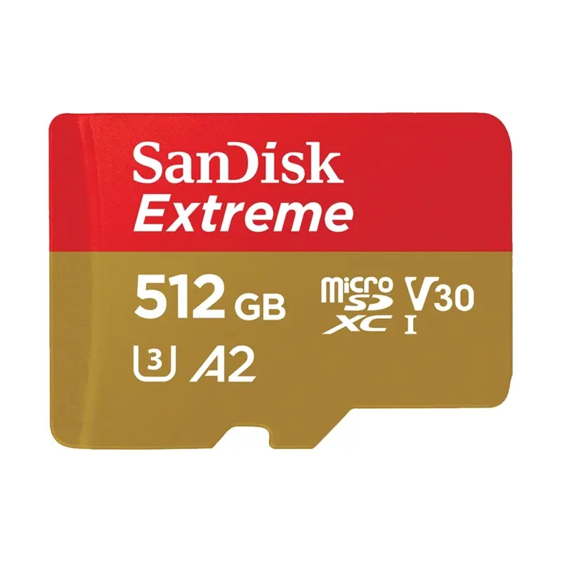 SanDisk 512GB Extreme 190MB/s UHS-I microSDXC Memory Card
