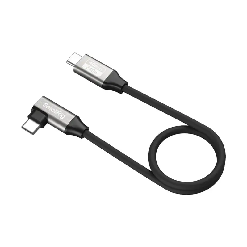 SmallRig USB-C Straight-to-Right Angled Cable (35cm)