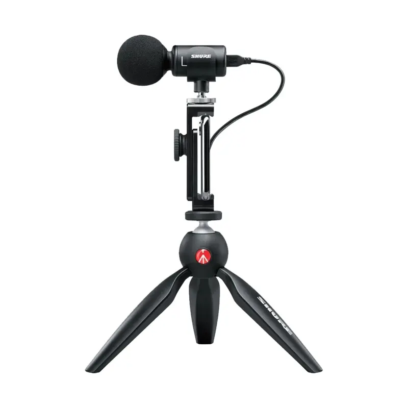 Shure MOTIV MV88+ Video Kit Digital Stereo Microphone and Accessories for Smartphones