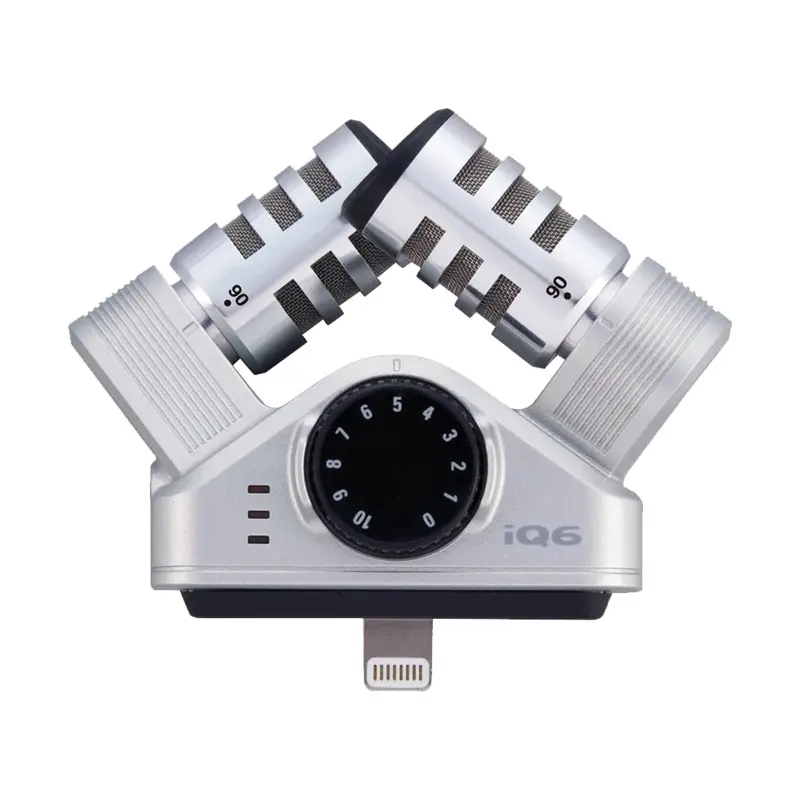 Zoom iQ6 Stereo X/Y Microphone for iOS Devices with Lightning Connector