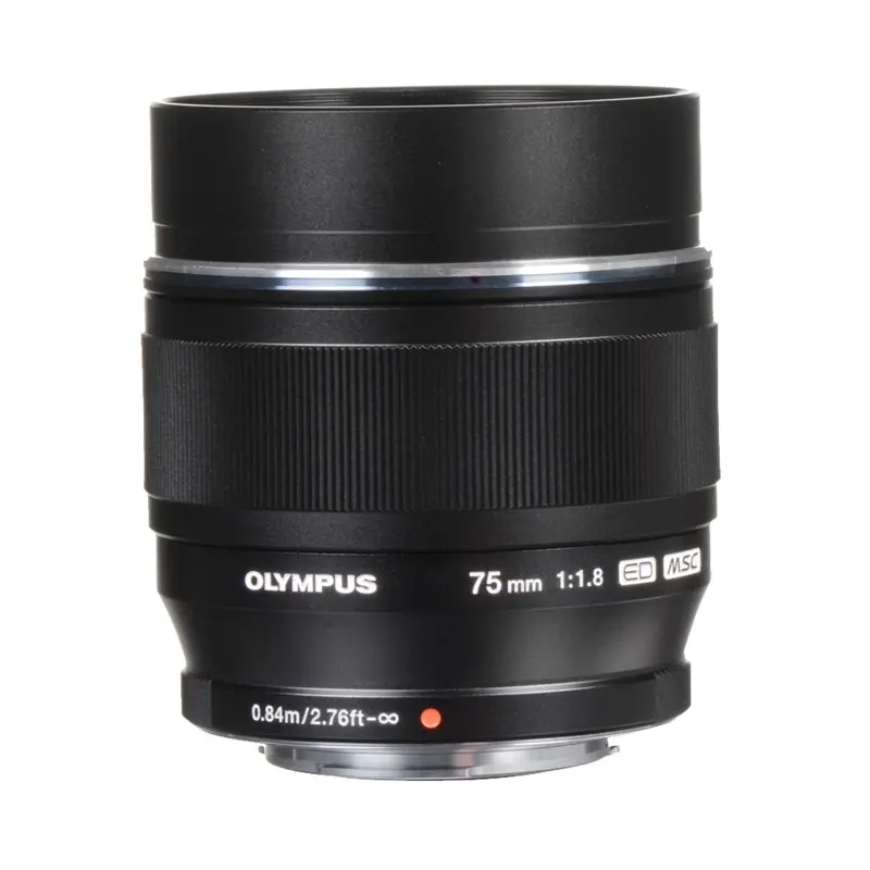 Olympus M.Zuiko Digital ED 75mm f/1.8 Lens (Black) (MFT)