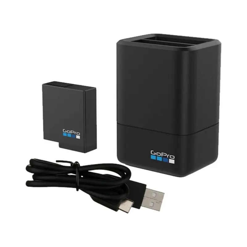 GoPro Dual Lithium-Ion Battery Charger with Battery for HERO8/7/6/5 Black
