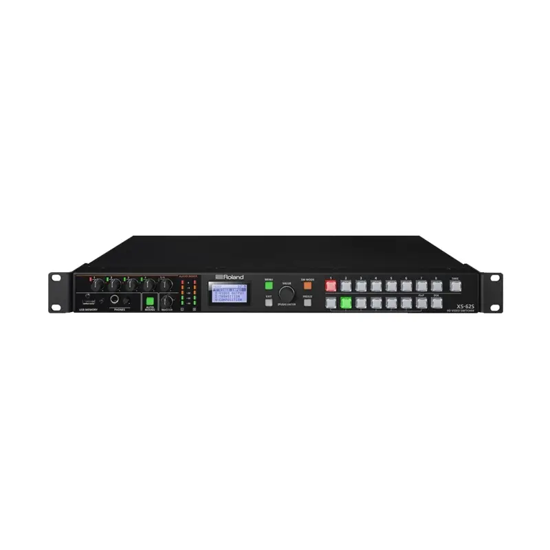 Roland 6-Channel HD Video Switcher with Audio Mixer & PTZ Camera Control (1 RU)