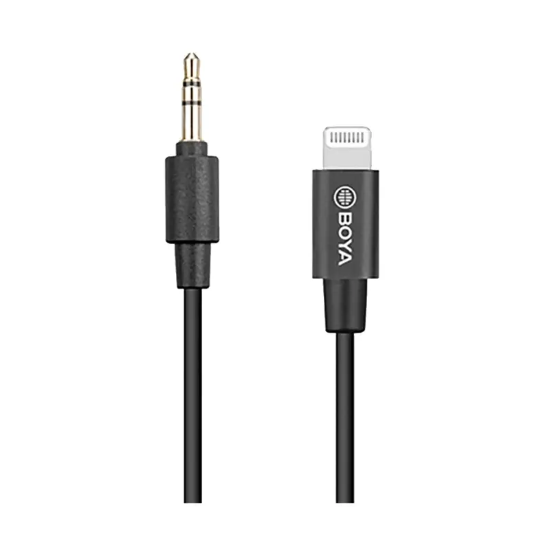 BOYA BY-K1 3.5mm TRS Male to Lightning Adapter Cable (20cm)