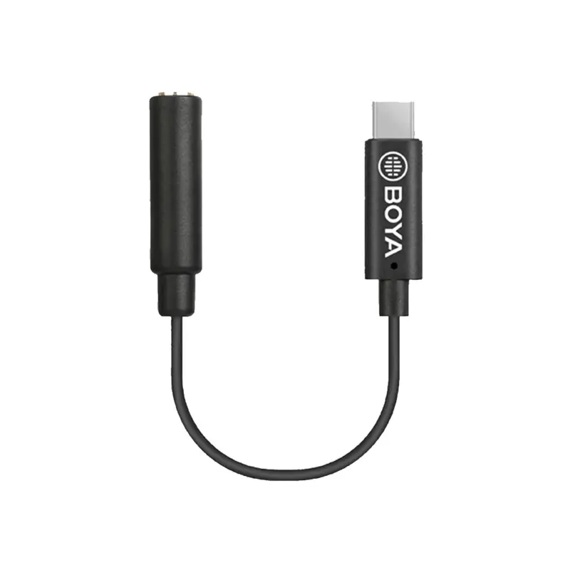 Boya BY-K4 3.5mm TRS (Female) to USB Type-C (Male) Audio Adapter