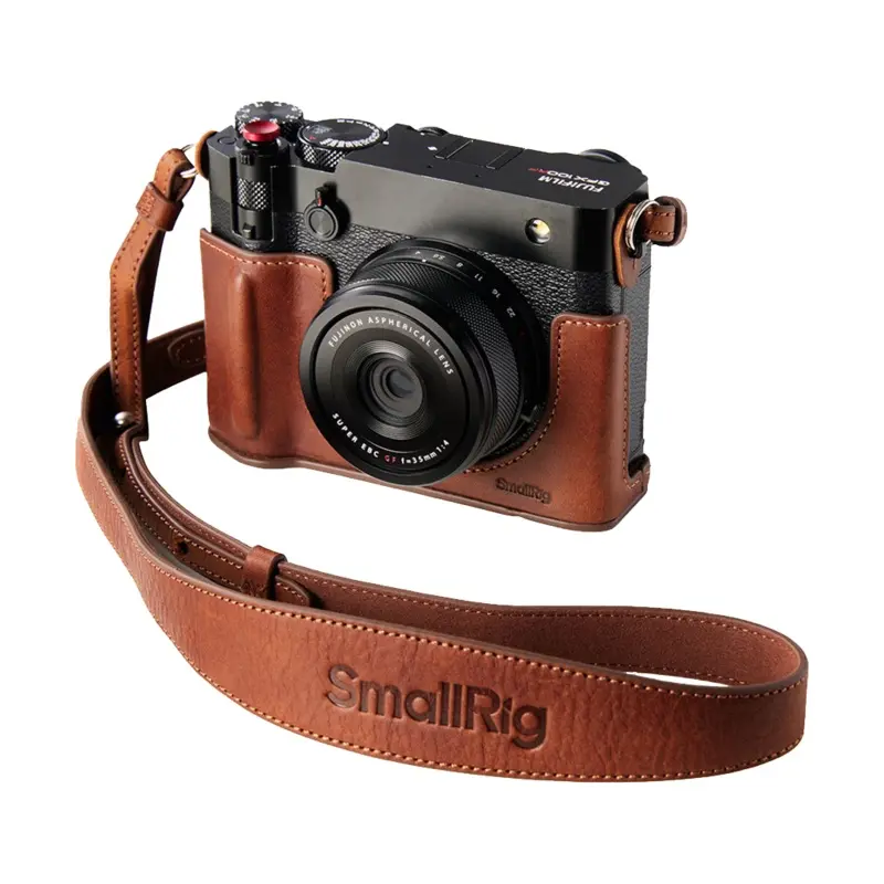 SmallRig Leather Half Case Kit for Fujifilm GFX100RF (Brown)