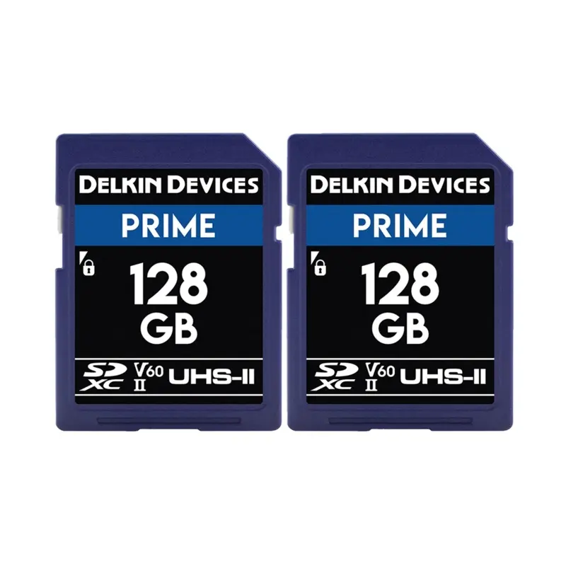 Delkin Devices 128GB Prime UHS-II SDXC (280MB/s) Memory Card (Twin Pack)