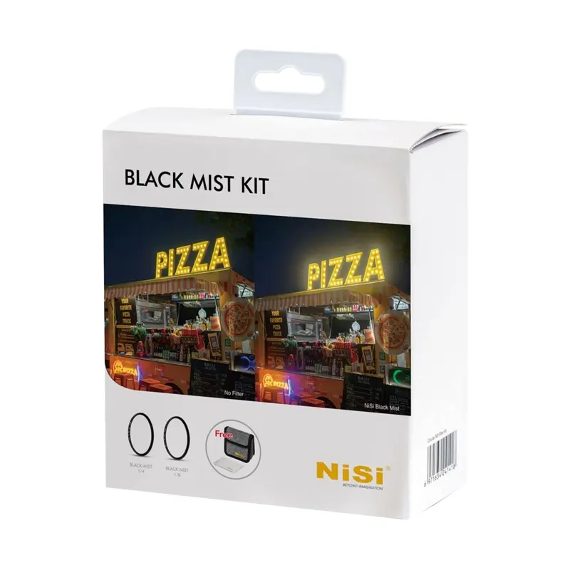 NiSi 77mm Black Mist 1/4 and 1/8 Filter Kit with Case