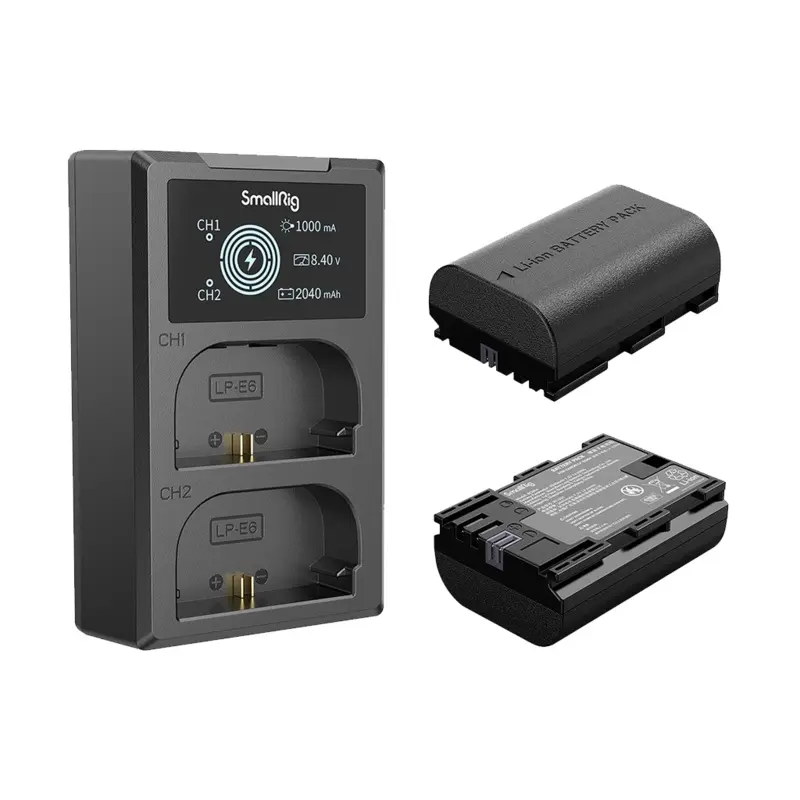 SmallRig LP-E6NH 2-Battery Kit with Dual Charger