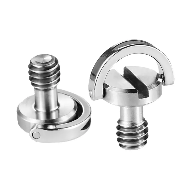 SmallRig 838 Quick Release Camera Screw with D-Ring (1/4"-20, Pair)