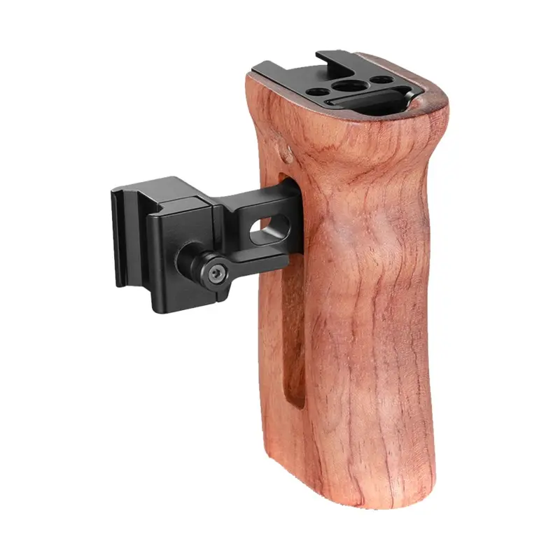 SmallRig Wooden Side Handle with NATO Clamp