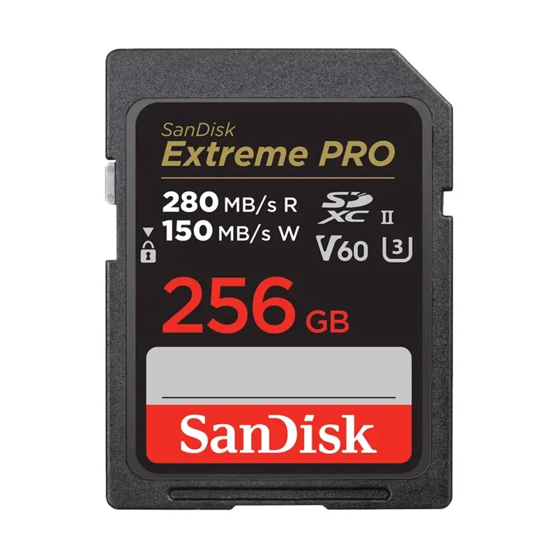 SanDisk 256GB Extreme PRO 280MB/s UHS-II SDXC Memory Card
