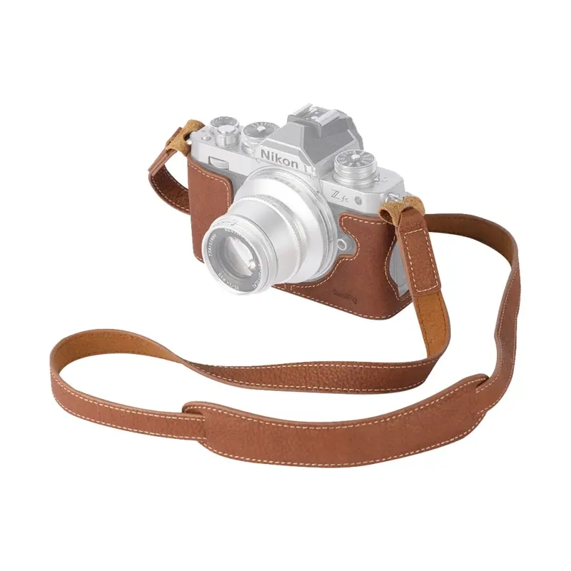 SmallRig Leather Half Case with Shoulder Strap for Nikon Zfc Mirrorless