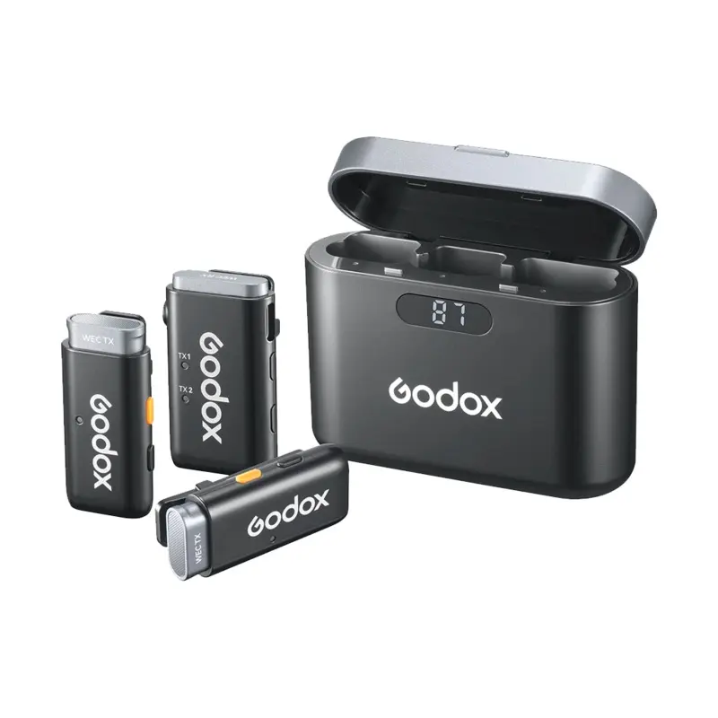 Godox WEC 2-Person Wireless Microphone System for Cameras and Mobile Devices (2.4 GHz)